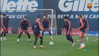 Last training session before the match against Málaga