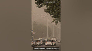 Пыльная буря в Ташкенте