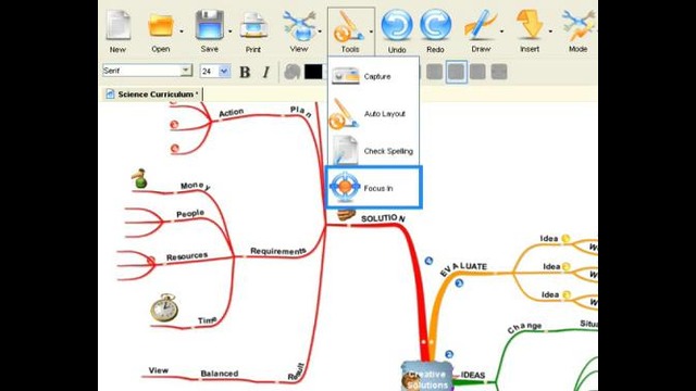 Buzan’s iMindMap – Focus In and Out