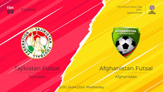 Таджикистан – Афганистан | Футзал | Кубок Азии 2024 | 1/4 финал | Обзор матча