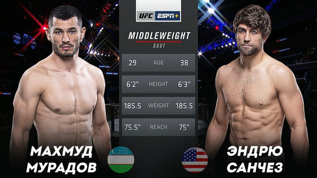 Новый бой | UFC 257: Махмуд Муродов vs Эндрю Санчез | Махмуд Муродов янги жанг тахлили