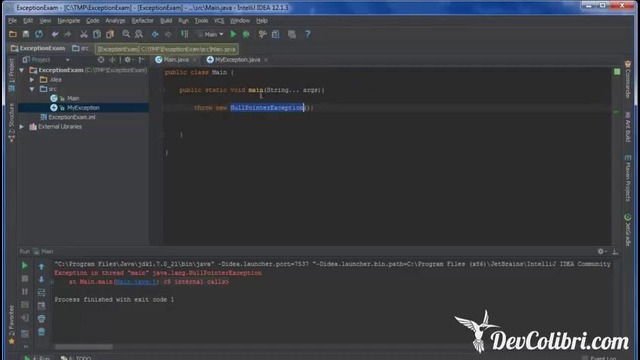 Java SE- Урок 29. Принудительный вызов исключения