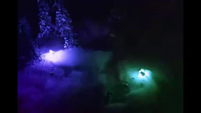 Светящиеся лыжники
