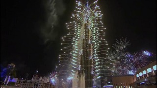 Дубай: Потрясающий Новогодний Фейерверк 2016
