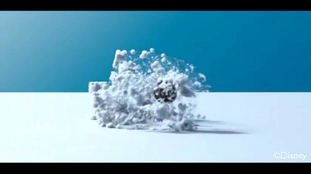 Потрясающе реалистичная анимация снега от Disney