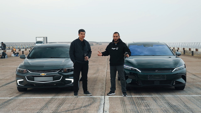 BYD HAN vs Chevrolet Malibu 2 Turbo (Stage 2+) Adrenaline Racing