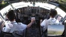 Классический заход Боинга 737 на посадку в аэропорту Брюсселя