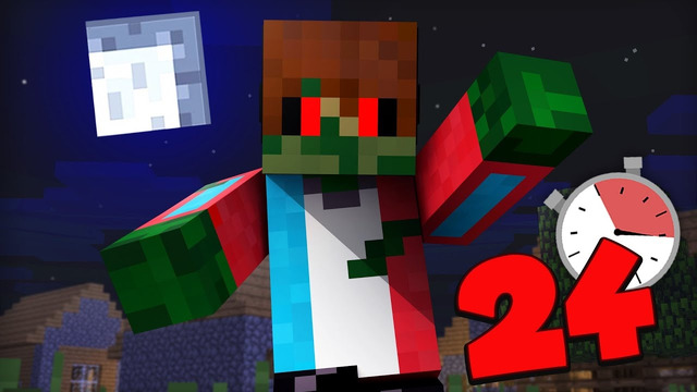 КОМПОТ НА 24 ЧАСА СТАЛ ЗОМБИ В МАЙНКРАФТ 100% ТРОЛЛИНГ ЛОВУШКА MINECRAFT