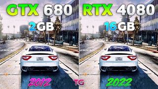GTX 680 vs RTX 4080 – 10 Years Difference