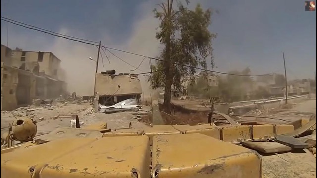 Танковый бой. Город. Сирия против ИГИЛ