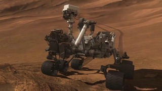 Анимационная модель посадки марсохода Curiosity на Марс
