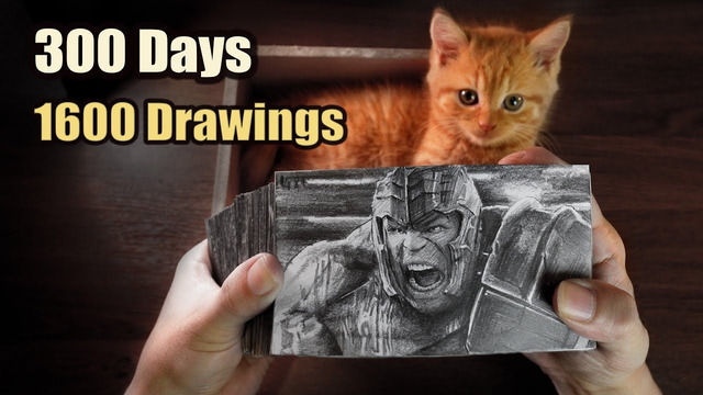 1600 Drawing Flipbook Thor VS Hulk Smash ‘’ No Banner, Only Hulk “