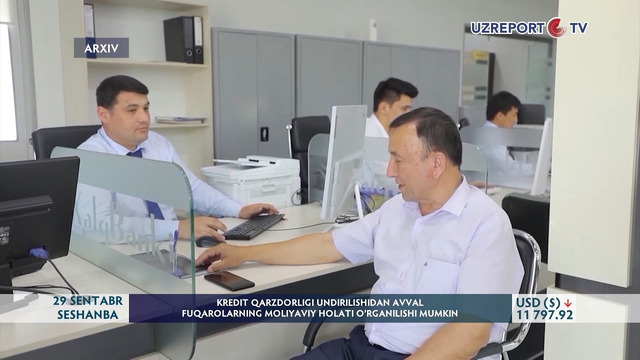 Kredit qarzdorligi undirilishidan avval fuqarolarning moliyaviy holati o’rganilishi mumkin