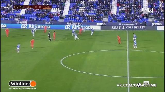 Леганес – Валенсия 1:3. Кубок Испании 2016/17. 1/16 финала. 1-й матч