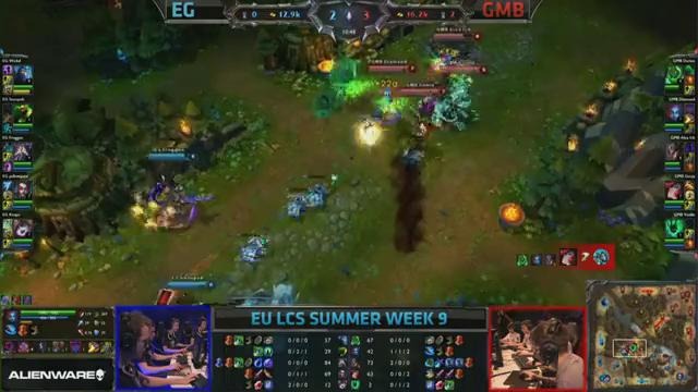 League of Legends: EG vs GMB (LCS 2013 EU Summer W9D2)