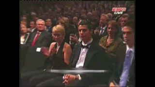 Первая встреча Месси и Роналду на церемонии вручения награды лучшему игроку 2007