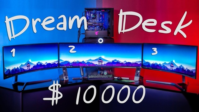 Игровое место мечты| Cупер ультраширокий Dreamdesk за $10000
