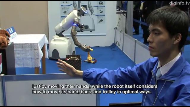 Робот SmartPal VII под управлением Kinect