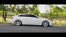 Bagged Mercedes E250 coupe