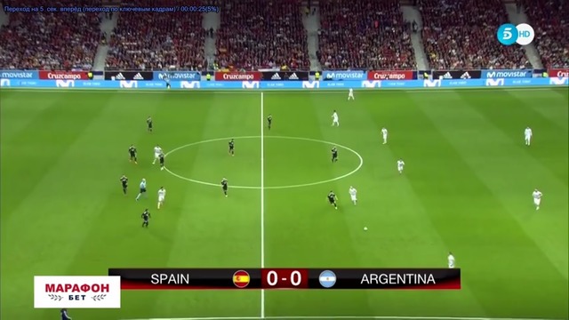 (480) Испания – Аргентина | Товарищеские матчи 2018 | Обзор матча