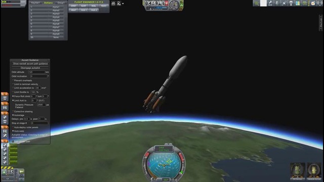 Запуск орбитальной космической станции Kerbal Space Program