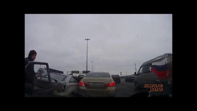 Авария на кольцевой дороге Санкт-Петербурга