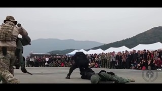Тренировочный рукопашный бой спецназа