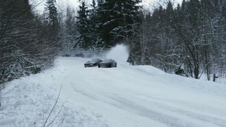 Crazy winter drift, Russia-Karelia