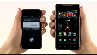 Motorola RAZR против iPhone 4S: Google Voice Action против Siri