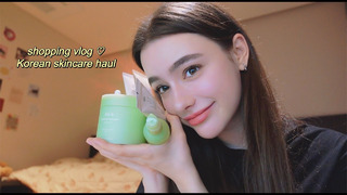 Mini VLOG from Seoul huge makeup and skincare cosmetics haul | my first GIVEAWAY! ⸜(˃ ᵕ ˂ )