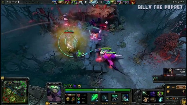 Dota 2 SoNNeiKo на Underlord знает какие айтемы покупать