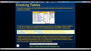 Creating and working with tables – Part 3