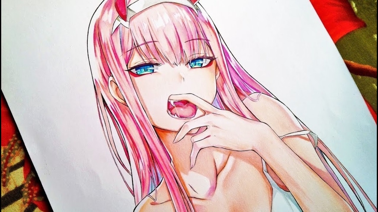 Speed Drawing - Zero Two Darling In The Franxx.
