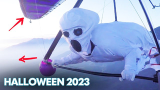 Flying in a Ghost Costume & More Spooktacular Halloween Fun | People Are Awesome