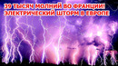 39 тысяч молнии и шторм во Франции! Наводнение в Париже затопило метро