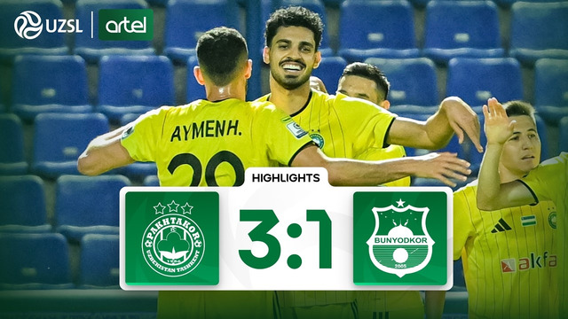 Superliga 23-tur. Paxtakor – Bunyodkor bahsida kiritilgan gollar va xavfli vaziyatlar (Highlights)