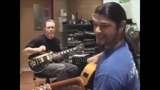 Robert Trujillo of Metallica playing an acoustic guitar (Rare)