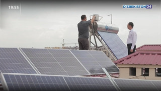 Солнечные водонагревательные установки, которые начало производить АО «УзЭнергоТаъмир»