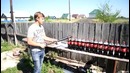Slow mo – метаем ножи в кока-колу