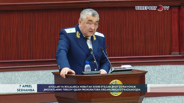 Jinsiy zo‘ravonlik jinoyatlarini tergov qilish prokuratura organlariga o‘tkazilmoqda