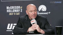 Я в шоке! Реакция Даны Уайта на бой Конора Макгрегора UFC 329