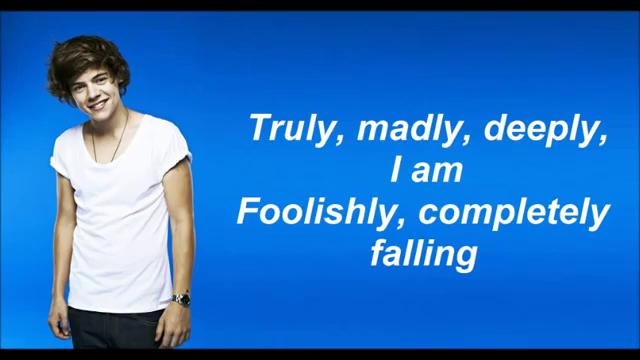 One Direction – Truly Madly Deeply (Lyrics)