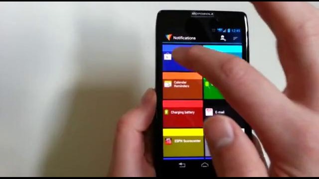 Droid razr hd notification light