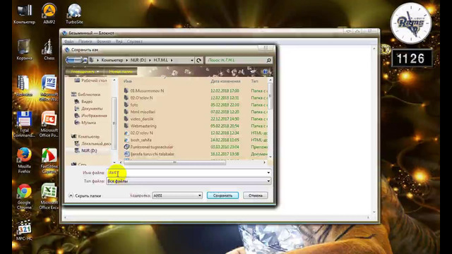1-dars. HTMLda fayl yaratish
