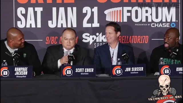 Рэмпейдж Джексон и Кинг Мо на пресс-конференции к Bellator 175