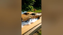 Wooden car Shelby GT500 Eleanor running on the highway #woodworking