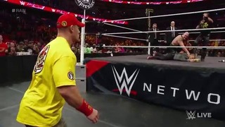 Seth Rollins forces John Cena Raw, December 29, 2014