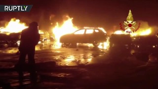 В Италии сгорели сотни новеньких Maserati