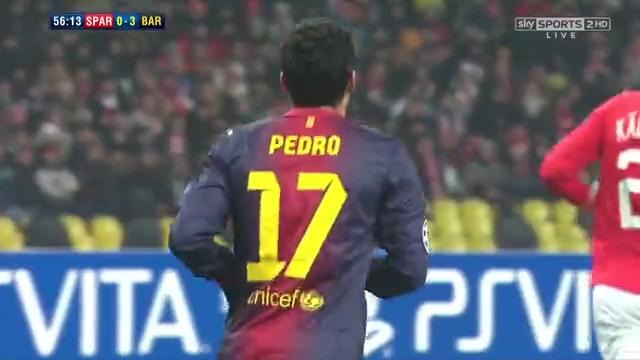 Spartak Moscow 0-3 FC Barcelona UCL 20/11/2012