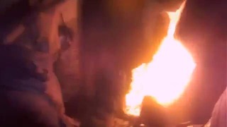 Пожар изнутри – вид с камеры на шлеме пожарника